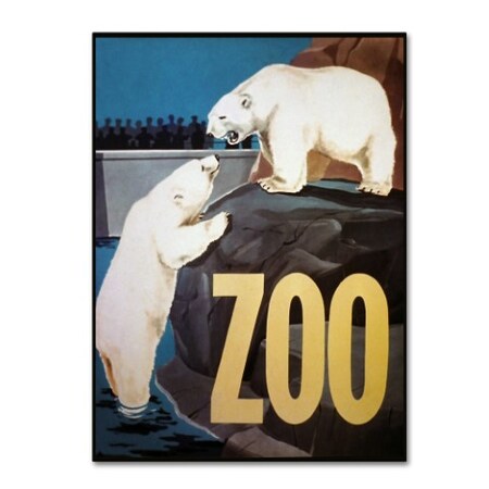 Vintage Lavoie 'The Zoo 3' Canvas Art,35x47